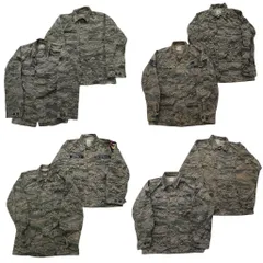 古着卸 まとめ売り 米軍実物 フィールドジャケット ミリタリー 8枚セット (メンズ 34 ) デジタルタイガー 中古 古着 ND7505