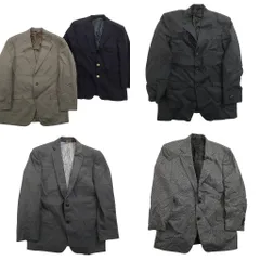 古着卸 まとめ売り ブルックスブラザーズ テーラード ジャケット 5枚セット (メンズ 40 ) 346 格子柄 中古 古着 ND7562