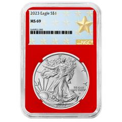 2021年 1ドル タイプ2 アメリカン シルバー イーグル NGC MS70 旗