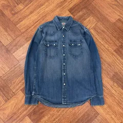 M リーバイス デニム ウェスタン シャツ