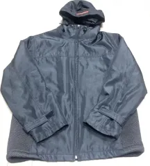 PRADA プラダ ブラック フード ウィンドブレーカー ジャケット (100-105)