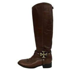 TORY BURCH(トリーバーチ) ロングブーツ 6M レディース - ブラウン アウトソール張替済 レザー