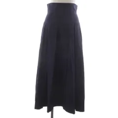 スナイデル SNIDEL 23SS ハイウエストタックボリュームスカート ロング レースアップ 0 紺 SWFS231024 /RR