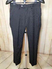 HYSTERIC GLAMOUR ヒステリックグラマー THEE HYSTERIC XXX ウールスラックス ブラック S 日本製 総柄