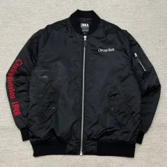 NBA シカゴ・ブルズ 刺繍 MA-1ジャケット r2966