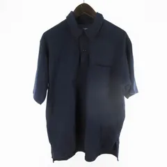 ノースフェイス パープルレーベル THE NORTH FACE PURPLE LABEL 25SS ポロシャツ 半袖 鹿の子 ロゴ 刺繍 ポケット 紺 ネイビー N25SH091 S ナナミカ