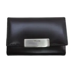 プラダ PRADA キーケース 6連 レザー ブラウン