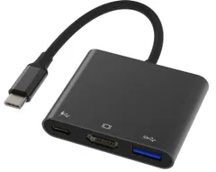USB Type-C HDMIアダプタ JastBang USBタイプC 4K 60 HZ HDMIポート+USB3.0ポート+タイプC 急速PD充電+USB2.0 2イン1ポート 変換アダプタ UHD iPhone 15/16+/MacBook P ...