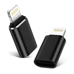 GAEF Type C to Lightning 変換アダプタ (2個セット) 急速充電 高速データ転送 USB-C iPhone 変換コネクタ アルミ合金製 軽量小型 タイプC からライトニング 変換コネクター iOS対応 iPhone 14 13 ...