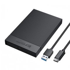 SAN ZANG MASTER 2.5-inch HDD Case, USB 3.1 6Gbps Connection, SATA UASP Compatible, SSD Case, 2.5-inch External HDD Case, Tool-Free Installation, Easy Removal, Hard Disk Case Compatible with 9.5mm/7mm HDDs/SSDs...