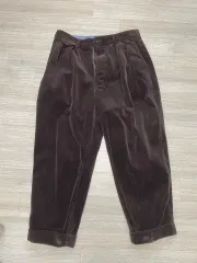 ビームスプラス 2プリーツ コーデュロイ パンツ (M)