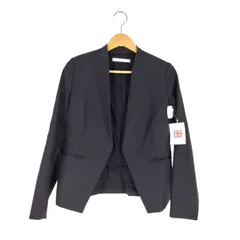 セオリーリュクス theory luxe EXECUTIVE DONNA ウール混 ノーカラージャケット レディース  38