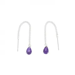 K14WG アメジスト ピアス