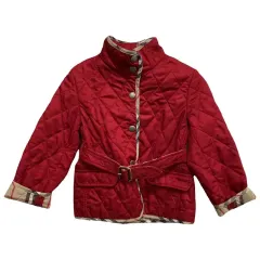 キッズ 4Y/バーバリー ベルト付き キルティング ジャケット