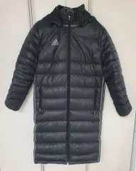 アディダス ブラック ダウンジャケット ロング丈 xl 105