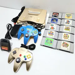 【正常動作品】Nintendo64 本体 ゴールド NUS-001 ソフト10本