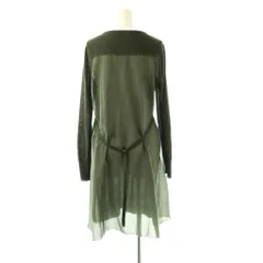 ヒステリックグラマー HYSTERIC GLAMOUR ニットワンピース 膝丈 長袖 F ダークグリーン /HK ■OS