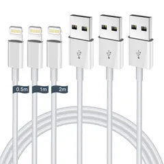 iPhone 充電ケーブル【MFi認証】ライトニングケーブル 純正品質 0.5M/1M/2M 3本セット 充電器 ケーブル 2.4A急速充電 USB 充電コード 高速データ転送 断線防止 高耐久 iPhone 14/14 Pro/13/13 Pro/ ...