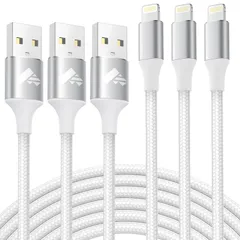 ライトニングケーブル 1m Aioneus iPhone 充電器 ケーブル 3本セット Lightningケーブル ナイロン編み アイホン 充電コード アイフォン 充電ケーブル iPhone 14 13 12 11 Pro Max Plus 8 7  ...