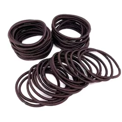 【新着商品】髪ゴム 黒 リングゴム 大容量 結び目なし 子供 接合なし 日本製 抗菌 おしゃれ 50本セット 太 ゴム 茶 ハンドメイド 手芸材料 ヘアゴム アクセサリーL-16-50 ブラウン(ブラウン)