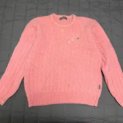 THE BOOK ピンク ケーブル編み ニット 55マ른66