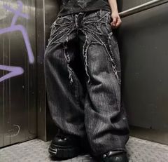 阿*部様 【GRANCY】シャーリングダメージデザインコットンパンツ M 