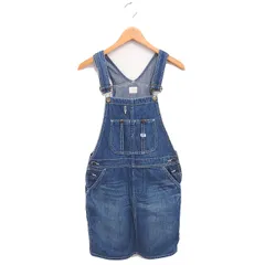 リー LEE サロペット デニム スカート ウォッシュ加工 タイト M ブルー 青 /TT