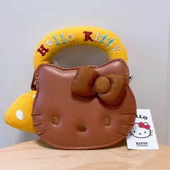 ハローキティ ブラウン ミニ トートバッグ チェーン クロスバッグ