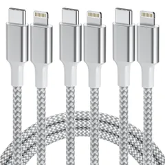 【2026正規MFi認証品】iPhone 充電ケーブル 1M 3本セット ライトニングケーブルUSB-C to Lightning ケーブル タイプC ライトニング Type-C to Lightningケーブル 最大出力27W PD対応 高速データ ...