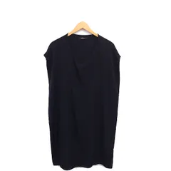 ロッソ ROSSO アーバンリサーチ ワンピース ロング プルオーバー 無地 シンプル 丸首 ノースリーブ FREE 黒 ブラック /TT