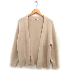 スナイデル SNIDEL オープン カーディガン ニット ラクーンウール混 リブ 無地 長袖 ONE ライトピンク /NT4