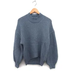 センスオブプレイス バイ アーバンリサーチ Sense of Place by Urban Research ハイネック ニット セーター リブ ゆったり ウール混 長袖 F グレー /NT2