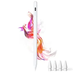 【2025新登場】タッチペン iPad ペン Type-c 充電磁気 apple ipad pencil スタイラスペン 傾き感知/誤作動防対応 アップルペンシル（2018-2023）iPad 6/7/8/9/10, iPad Air 3/4/5,  ...