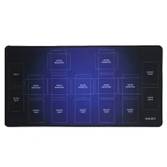 【在庫処分】TCG 遊戯王カード 用 遊戯王 用 ラバー プレイマット バトルフィールド ハーフサイズ 30×60cm 収納袋 付き カードサプライ