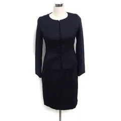 ロペ ROPE 3点セット ワンピース スーツ スカート スーツ セレモニー 無地 38 ネイビー 紺 /FT2