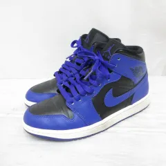 ナイキ NIKE BQ6472-051 WMNS AIR JORDAN 1 MID ウィメンズ エアジョーダン 1 ミッド スニーカー シューズ 24.5cm 紫 パープル 黒 靴 ハイカット