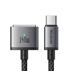 Mcdodo 140W USB-C to Mag-safe 3 磁気充電ケーブル 2m 140W急速充電 PD3.1新急速充電規格 強力な磁気 マグセーフ3 充電コード PD充電 Mac機種対応 MacBook Air (13インチ/15インチ M4 ...