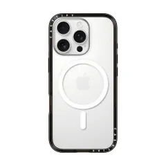 【特価商品】[MagSafe対応/薄型 軽量/耐衝撃] ケース Pro - 16 iPhone ブラック コンパクト CASETiFY