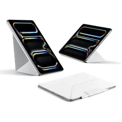 PITAKA iPad Pro 13インチ ケース（M5/M4、2025/2024）iPad Pro 13インチ カバー 横置＆縦置 タブレットスタンド 磁気吸着 超スリム 軽量 極薄 衝撃保護 折りたたみ 角度調整可能 三角形の構造 安定感 iPa ...