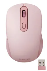 【リニューアル】 エレコム ワイヤレスマウス 静音 充電式 OSMOD Six Bluetooth 無線2.4GHz両対応 2台まで接続 マルチペアリング 6ボタン ピンク M-MY35MBSAPN