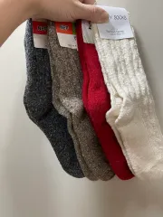 新品) ウール混 ソックス ファッション靴下 レディース靴下