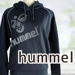 USED hummel スウェットプルオーバーパーカー ネイビー Ｍサイズ レディース ヒュンメルのサムネイル