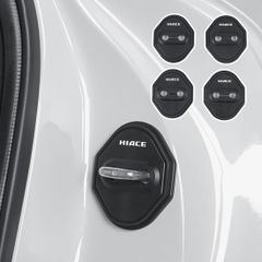 【新着商品】衝撃吸収 静音 対応 カー 1～7型などに GR ドアストライカー 200系 高耐久性 ハイエース ハイエース 取付簡単 ドアロック ストライカーカバー 防水 防錆 両面テープ付き 保護機能 強い粘着力(ハイエース ドアロックカバー 車 適用4個セ