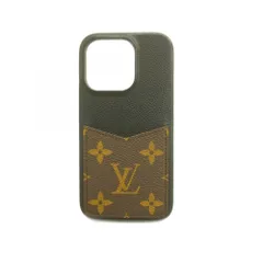 ルイ・ヴィトン(Louis Vuitton) ルイ・ヴィトン スマホケース モノグラム IPHONE バンパー 15 PRO M82887 ブラック ブラウンメンズ レディース