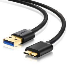 UGREEN USB3.0 MicroB USB 케이블 타입 A 남성 - 마이크로 타입 B 남성 고속 전송과 급속 충전 외장 HDD SSD Blu-ray BD 드라이브 디지털 카메라 Galaxy Note3 S5 등에 대응 2M