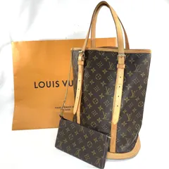 【本物】ルイ ヴィトン バケットGM Bucket GM モノグラム M42236 ポーチ付 ショルダーバッグ LOUIS VUITTON