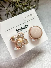413≫レトロボタンのイヤリング