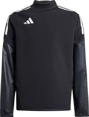アディダス adidas サッカー ピステ トップ キッズ ジュニア 子供 トップス シャツ ウェア レギュラーフィット モックネック 厚手 練習 トレーニング 部活動 クラブ サークル チーム  KRX44 JC6279 ブラック/ホワイト