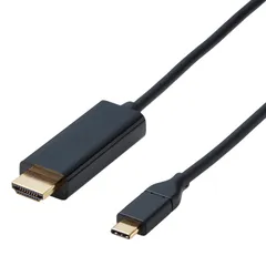 エレコム usb c 変換ケーブル 2m Type-C to HDMI 4K(3840×2160px)/60Hz マルチディスプレイ ミラーリング 【iPhone MacBook iPad Android 等に対応】 ブラック 【iPhone 16/ ...