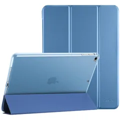 ProCase iPad 9.7 ケース、iPad 6世代 2018/ 5世代 2017, iPad Air 2 1 保護カバー, ３つ折り スマートケース TPUバックカバー スタンド機能 - ブルー